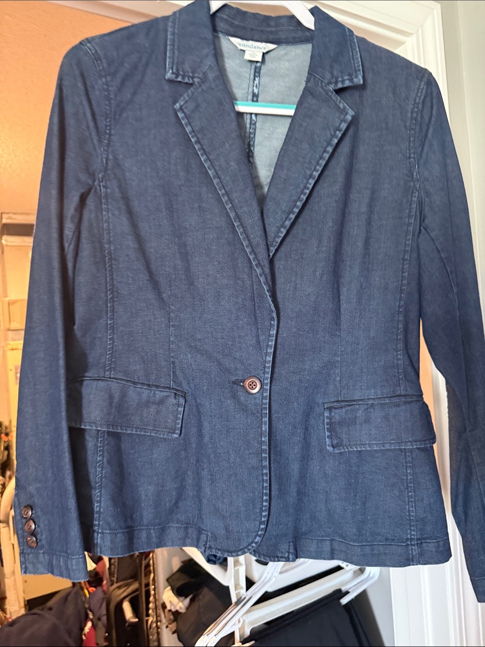 Sundance Dark Blue Denim Blazer
